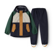 LIEWOOD wodoodporny zestaw Pedia – kurtka i spodnie Garden green multi mix