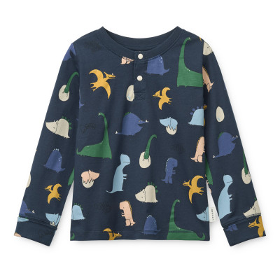 LIEWOOD WILHELM rosnąca piżama Dino roar / Classic navy