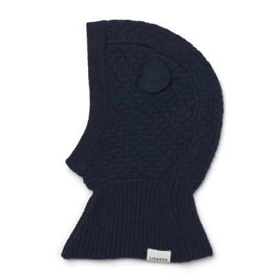 LIEWOOD OGGY Wełniana kominiarka dziecięca Classic Navy