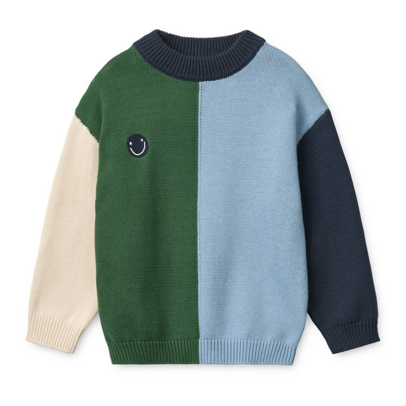 LIEWOOD ORLANE Sweter bawełniany Beach blue multi mix