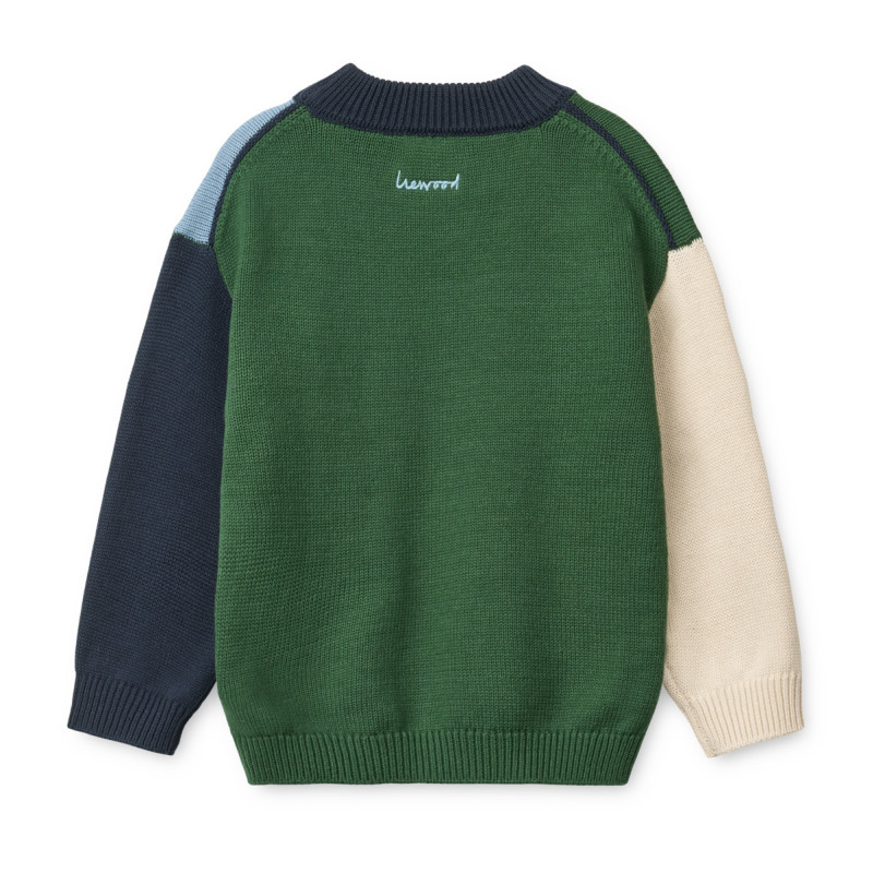 LIEWOOD ORLANE Sweter bawełniany Beach blue multi mix