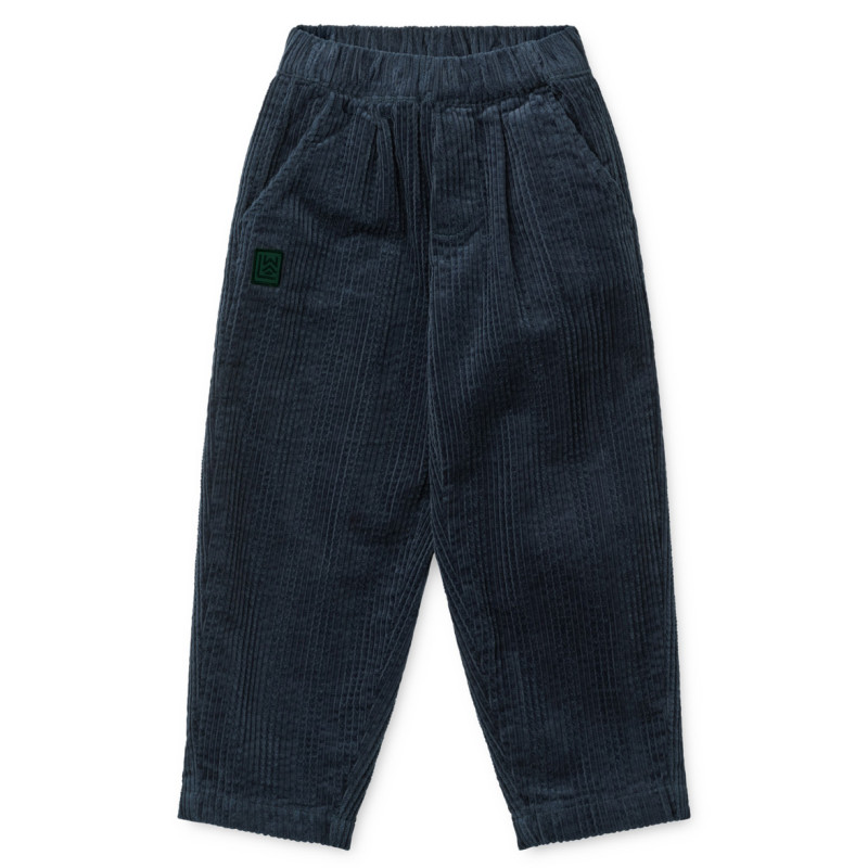 LIEWOOD BORRIS Spodnie sztruksowe dziecięce Classic navy