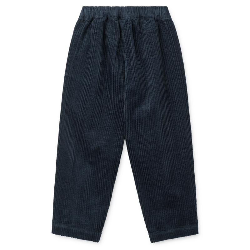 LIEWOOD BORRIS Spodnie sztruksowe dziecięce Classic navy