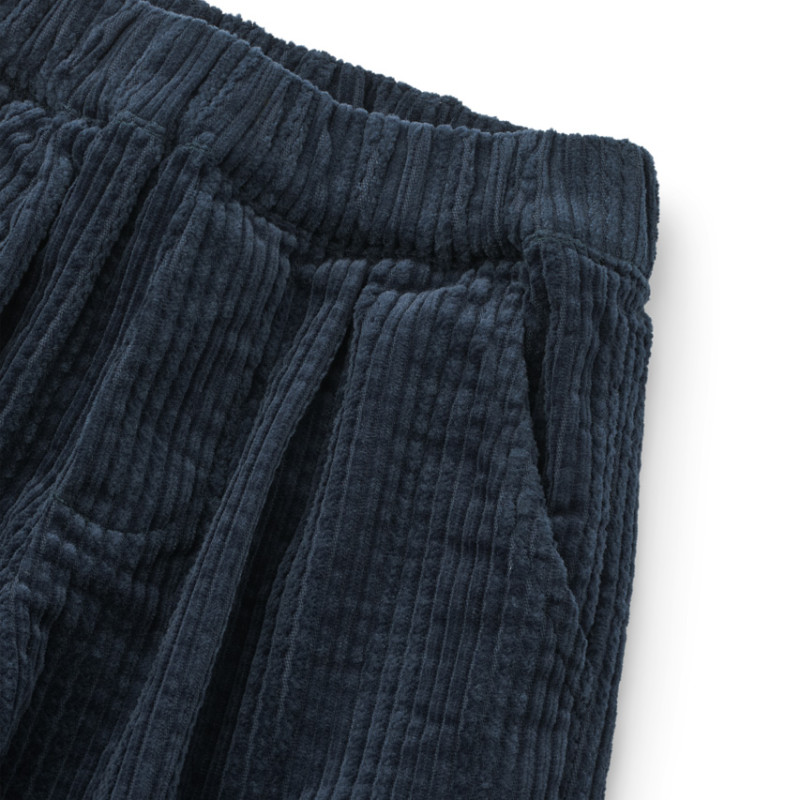 LIEWOOD BORRIS Spodnie sztruksowe dziecięce Classic navy