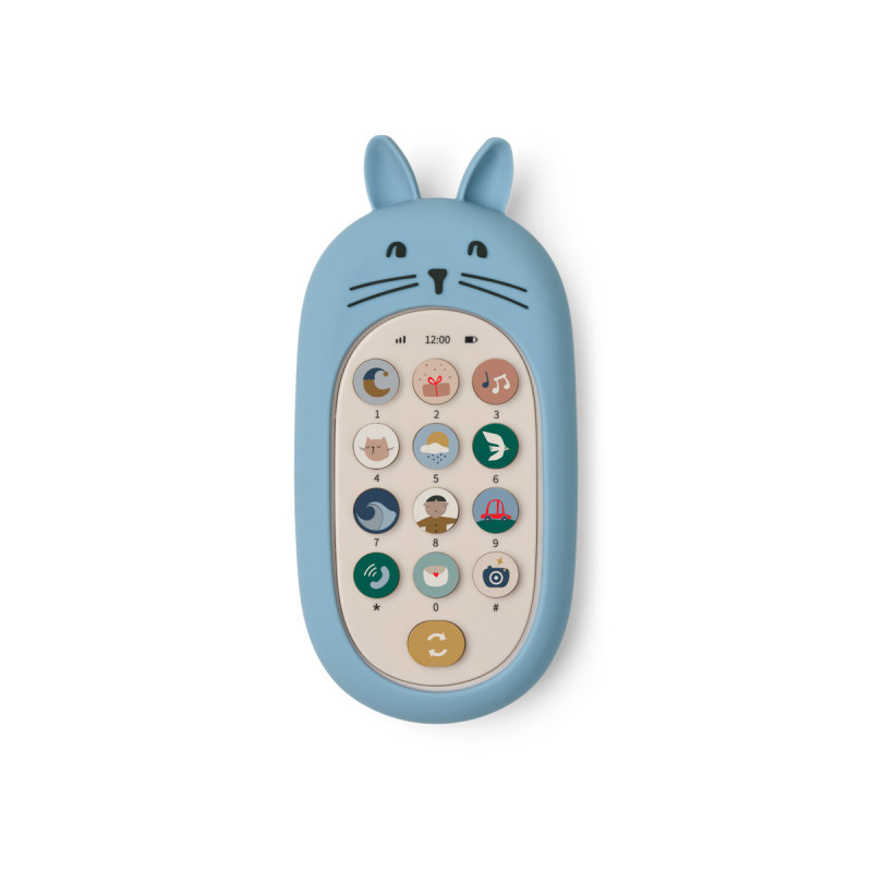 LIEWOOD FIDI Telefon zabawkowy z dźwiękami Beach blue