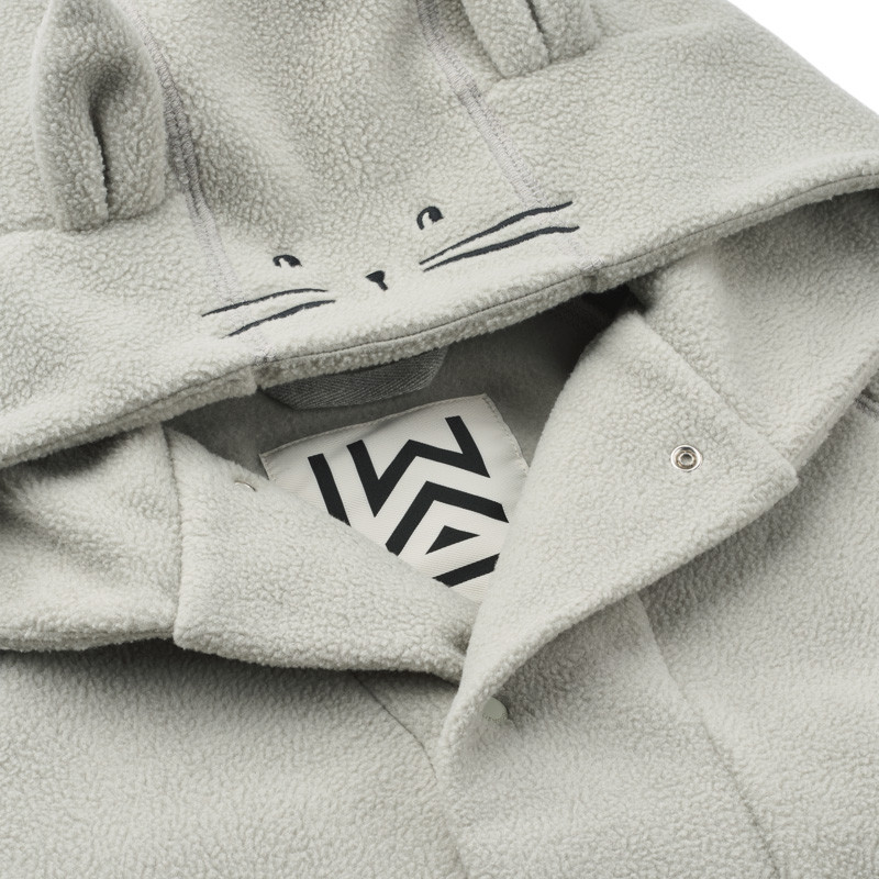 LIEWOOD MINIK Dziecięcy szlafrok polarowy Dove blue