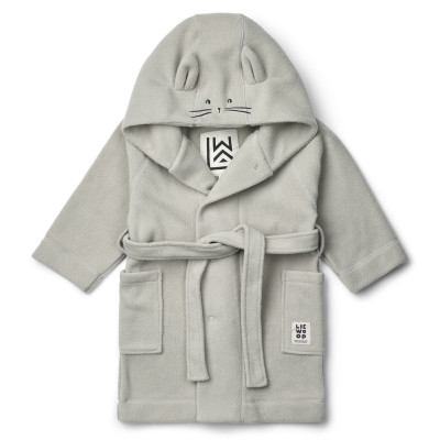 LIEWOOD MINIK Dziecięcy szlafrok polarowy Dove blue