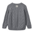 LIEWOOD ARI Bawełniany sweter dziecięcy Grey melange
