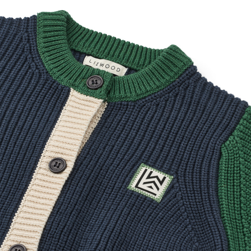 LIEWOOD THEA bawełniany kardigan Classic navy multi mix