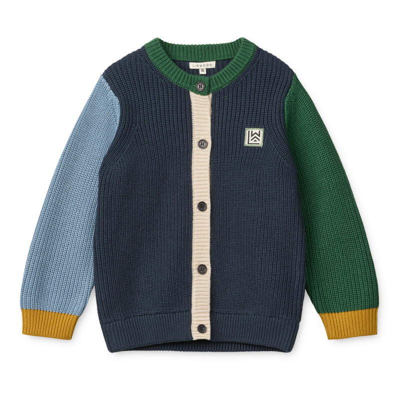 LIEWOOD THEA bawełniany kardigan Classic navy multi mix