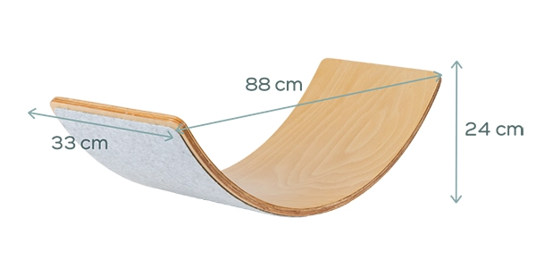 Deska balansująca - wymiary