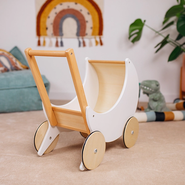 Drewniany dziecięcy wózek - Joybex