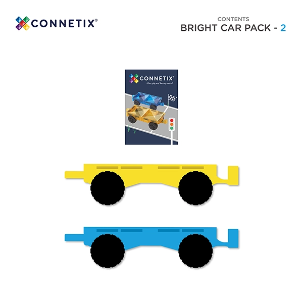 Klocki magnetyczne CONNETIX® Bright Car Pack 2 elementy Klocki magnetyczne CONNETIX® Bright Car Pack 2 elementy