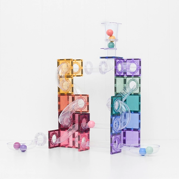 Klocki magnetyczne CONNETIX® Ball Run Pastel Pack 114 elementów