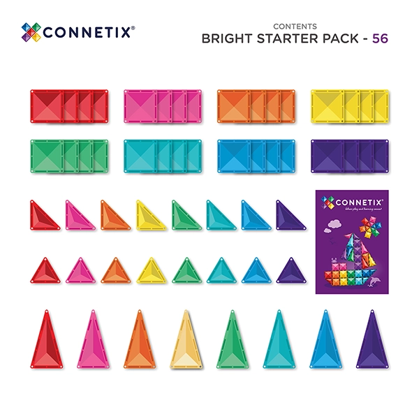 Klocki magnetyczne CONNETIX® Pastel Starter Pack 56 elementów Klocki magnetyczne CONNETIX® Pastel Starter Pack 56 elementów