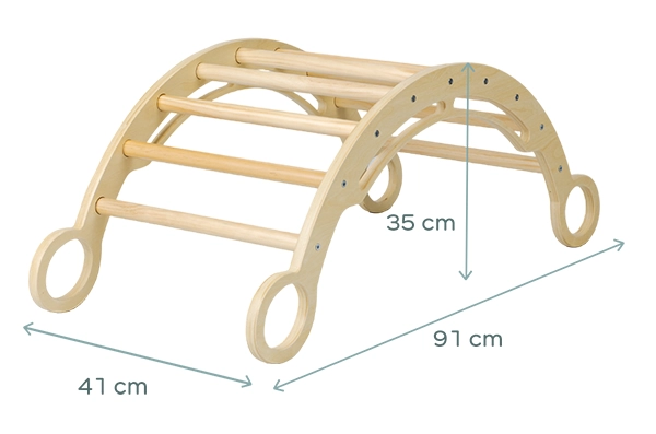 Łuk wspinaczkowy Montessori – wymiary