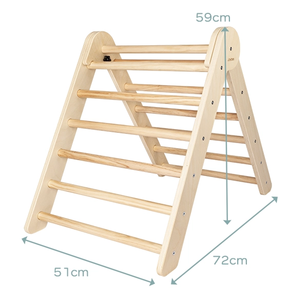 Zestaw wspinaczkowy pikler S z huśtawką montessori – wymiary