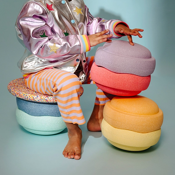 Stapelstein Original Set Rainbow Pastel Board