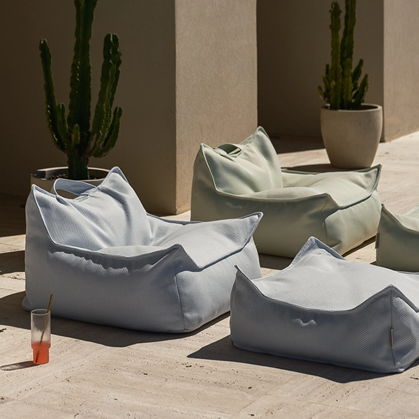 Pufa Wigiwama® – Azure Outdoor, kwadratowa