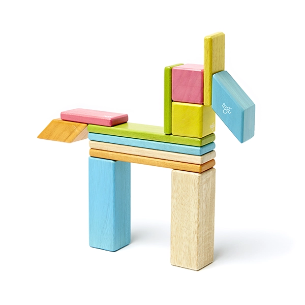 Magnetyczna układanka Tegu Tints 14 elementów w kształcie konia