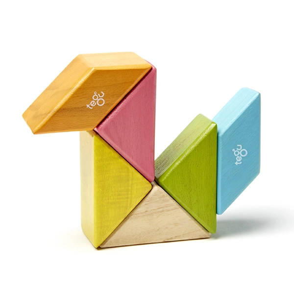 Magnetyczna układanka Tegu travel set Tints 6 szt. w kształcie łabędzia