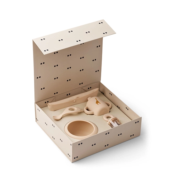 LIEWOOD zestaw do karmienia niemowląt Mileah Apple Blossom