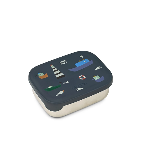 LIEWOOD pudełko śniadaniowe Arthur Sailing / Classic navy