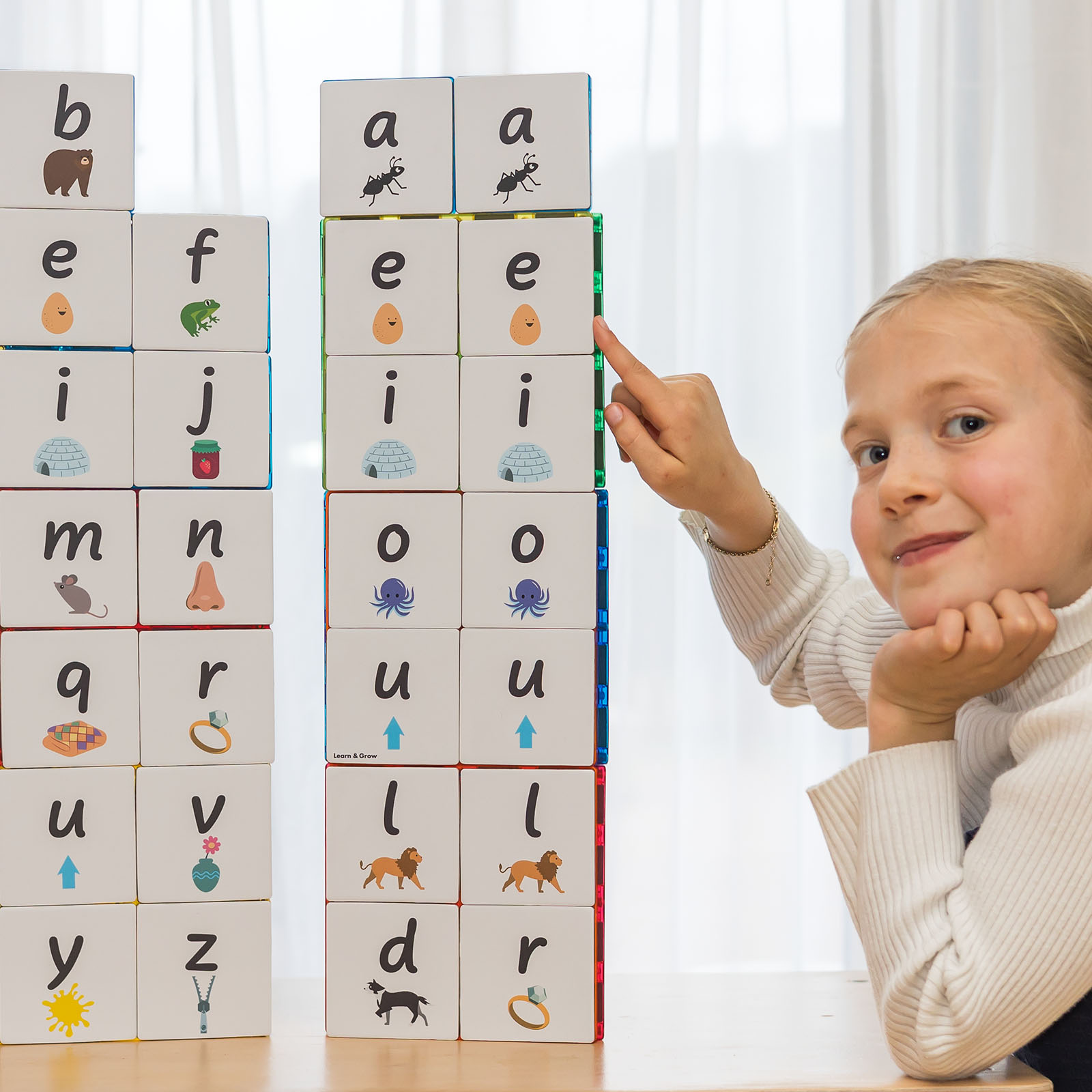 Magnetyczne karty małe litery 40 szt.