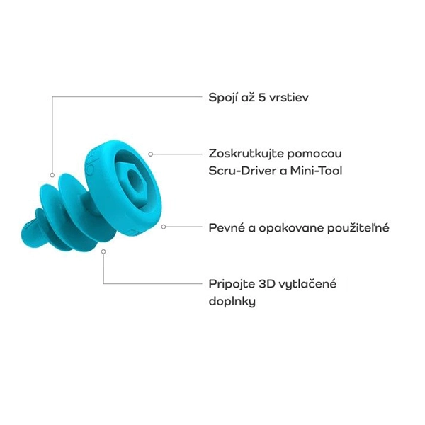 Makedo Śruby Scru+ 120 szt