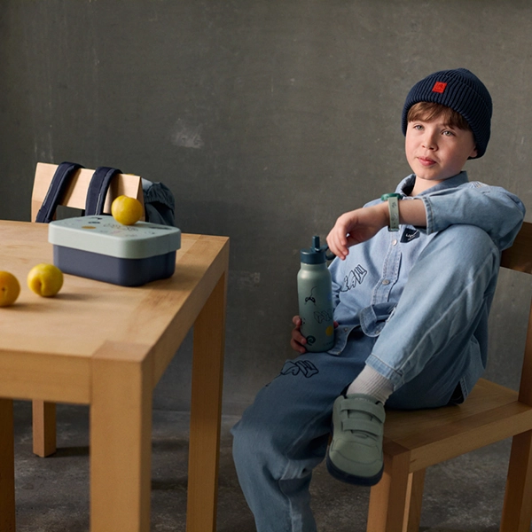 LIEWOOD lunchbox dziecięcy Kamil Play / Dusty Peppermint