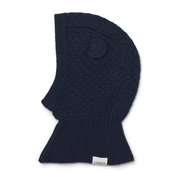 LIEWOOD OGGY Wełniana kominiarka dziecięca Classic Navy